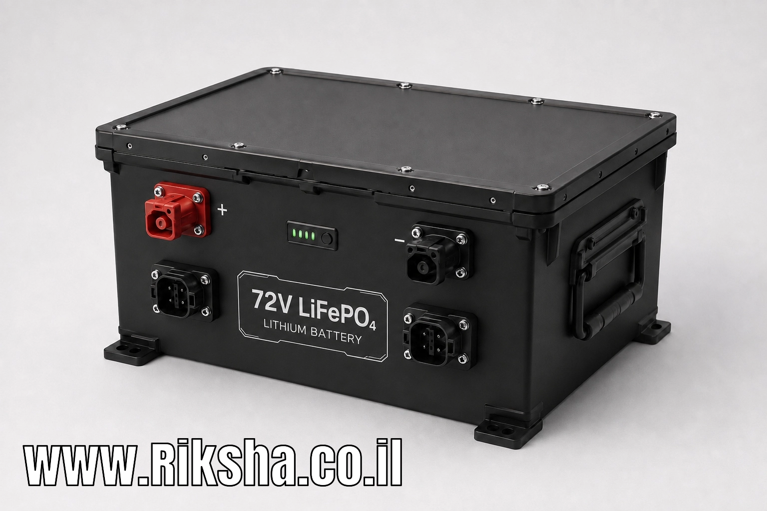 מצבר ליתיום LiFePO₄ 72 וולט לריקשה חשמלית